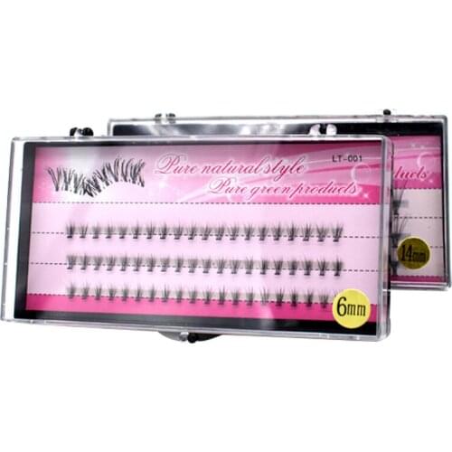 60 x Individual False/Fake Cluster Lashes Eyelashes Extensions Natural Black