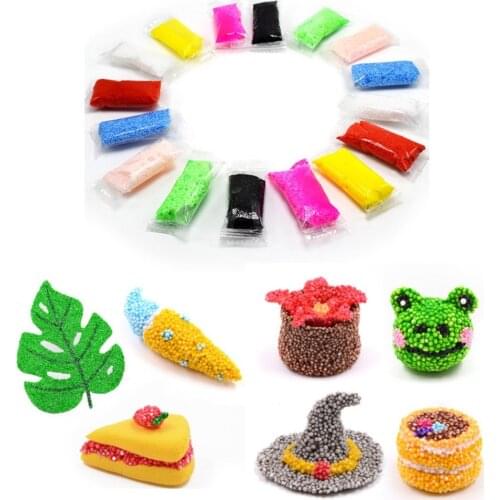 8pcs Pack DIY Snow Mud Particles Accessories Slime Balls Small Tiny Foam Beads For Floam Filler For DIY Supplies Light Clay