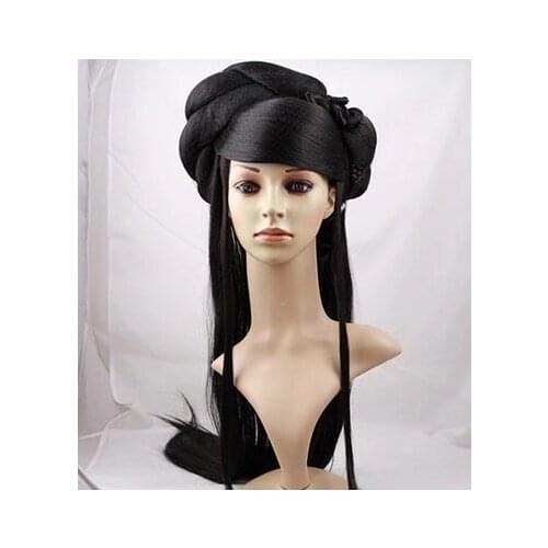Black princess hair accessories chinese ancient dynasty hair long ancient princess hair photo studio supplies