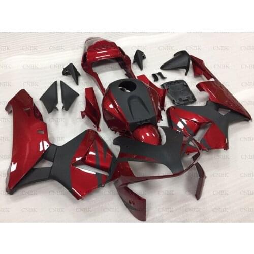 For CBR 600 RR 2003 - 2004 Fairing Kits CBR 600 RR 2003 dark Red Black Fairing Kits CBR600 RR 2004 Bodywork Unpainted