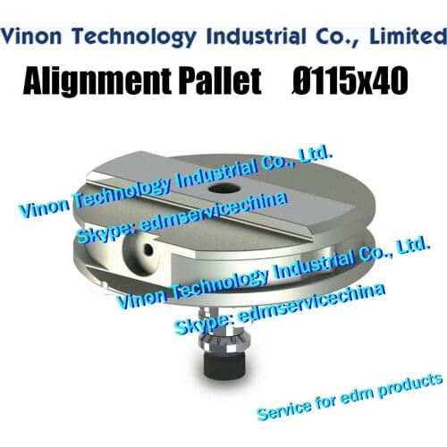 Edm Alignment Pallet Ø115x40mm Compatible Equivalent ER-032819, ITS Measuring device Pallet ø115, alignment length 110, center