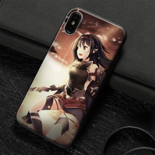 Konno Yuuki Sword Art Online Tempered Glass Soft Silicone Phone Case For Apple iPhone6 6s 7 8 Plus X XR XS 11 PRO MAX