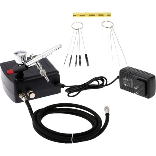 Dual Action Spray Gun Airbrush Compressor Kit AirBrush Paint Gun Sandblaster sandblast gun Art car model Tattoo Nail Tools Set