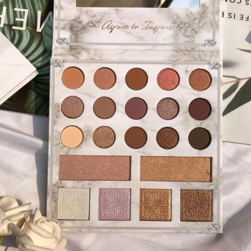 Hot 21 Colors Eye Shadow Palette Highlight Palette Cosmetic Eyeshadow Palette Makeup Beauty Sombras De Ojos Profesional