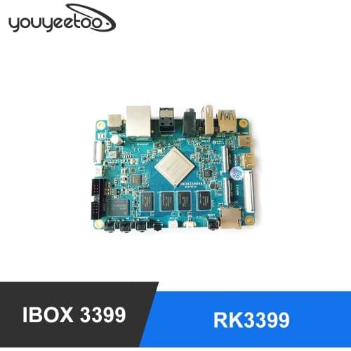 IBOX 3399 development board with Quard cores A53 (1.4GHz) + Dual cores A72 2GDDR+16GEMMC, Android ,Ubuntu, Debain Ibox3399