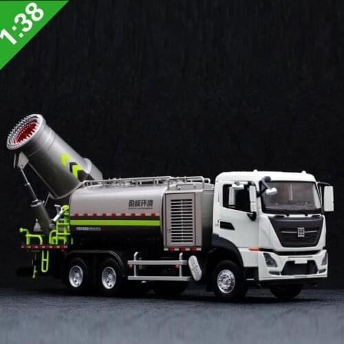 1/38 Metal vehicle Zoomlion Environmental Multi-function Dust Suppression Sprinkler Truck wash City Construction Machinery Car
