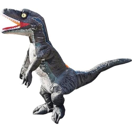 Adult Carnival Cosplay Inflatable Raptor Costume Halloween Dinosaur Cosplay T-REX Anime Fancy Dress Costumes for Women Men