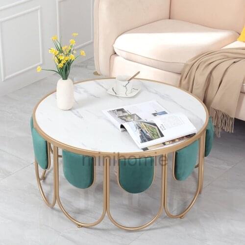 Nordic Living Room Sofa Coffee Table Modern Minimalist Dormitory Round Side Table Creative Balcony Small Apartment Tables mc