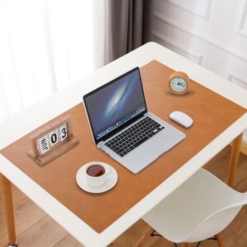 New factory custom desk mat Waterproof table mat oilproof high-temperature resistant leather tablecloth rectangle Mouse mat