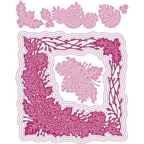 New Arrival 2021 Christmas Frame Die Set Cutting Dies Scrapbook Diary Decoration Stencil Embossing Template DIY Greeting Card