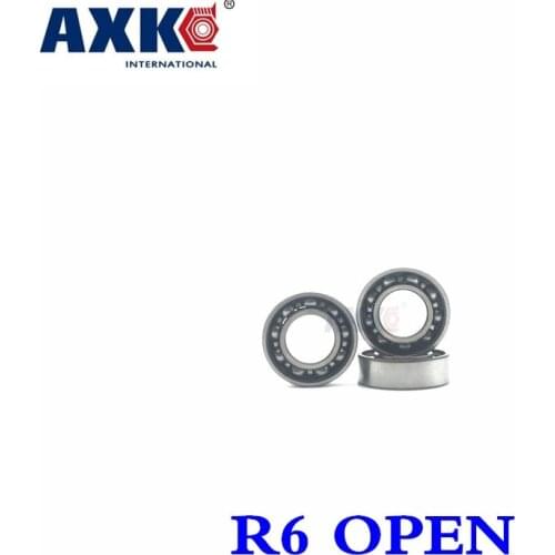Thrust Bearing Axk High Quality R6 Open 3/8"x 7/8" X 7/32" Inch 9.525*22.225*5.558 Mm Metric Miniature Deep Groove Ball Bearing
