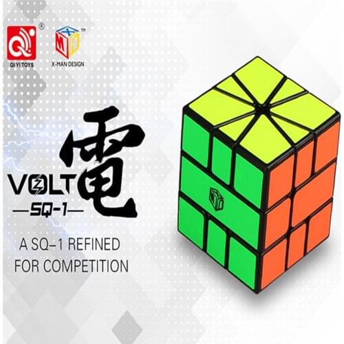 Qiyi X-Man Design 3x3 Cube 3x3x3 VOLT SQ1 3Layers Square 1 Refined For Competition Professional Puzzle Toys For Children Gift