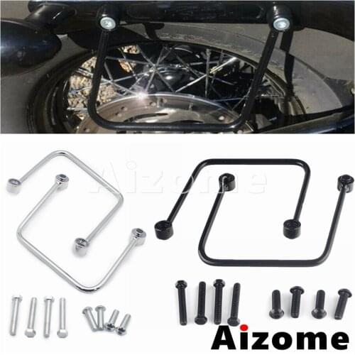 Steel Motorcycle Saddlebag Support For Harley Softai Slim FLSL Street Bob FXBB Saddle bags Mount Brackets # 90201777 2018-2021