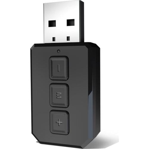 USB 5.0 Bluetooth Adapter Dongle Handsfree Bluetooth Receiver Transmitter Mini Audio Adapter For Car TV Computer PC Laptop Music