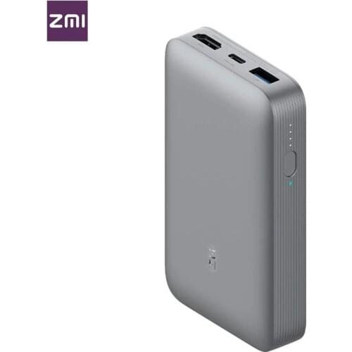 Xiaomi ZMI Powerbank Power Bank 20000 MAh Quick Charge QC3.0 Xiao mi Battery Dual USB 27W 20000mah QB822 For iPhone iPad Laptop