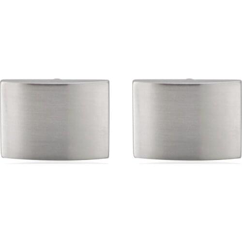 HYX Jewelry square Silvery Scrub metal Brand Cuff Buttons French Shirt Cufflinks For Mens Fashion Cuff Links