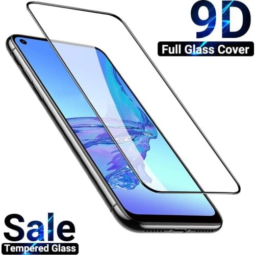 9DFull Cover Tempered Glass Film For OPPO A91 A92 A93 A94 A95A53s A54 A53 A52 Screen Protector For OPPO A72 A73 A74 A83 2020