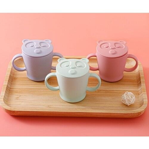 1Pc Animal Series Baby Feeding Cups Food Grade Silicone Baby Drinking Cup BPA Free Creative Cartoon Leakproof Children Cups