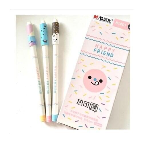 12 PCS/LOT M&G Chenguang stationery 0.5mm cute unisex heat-variable erasable pen gel pen