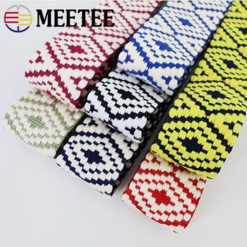2Meters 38mm 2mm thick Polyester Cotton Webbing DIY Sewing Jacquard Webbing Ribbons Clothes Bag Straps Hats Decorative Tapes