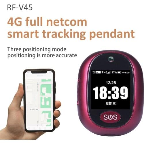 4G LTE 3G WCDMA 2G GSM Best 4G Mini GPS Pet Personal Tracker RF-V45 With Low Battery Alarm Talking Clock Waterproof Locator