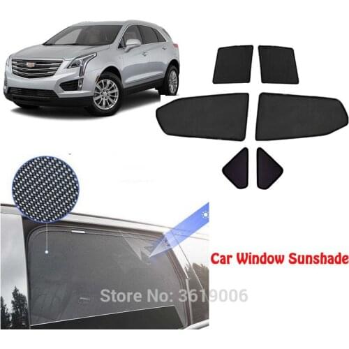 6pcs High-end custom For Cadillac SRX 2010-2018 card type magnetic car curtain sun shade car window shade car styling