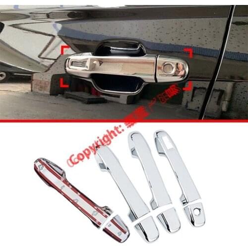 ABS Chrome Car Decoration Door Handle Cover Trim Molding For Subaru Forester SK 2018 2019