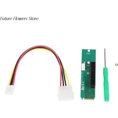 NGFF M.2 to PCI-E 4x 1x Slot Riser Card Adapter PCIE Multiplier For BTC Miner