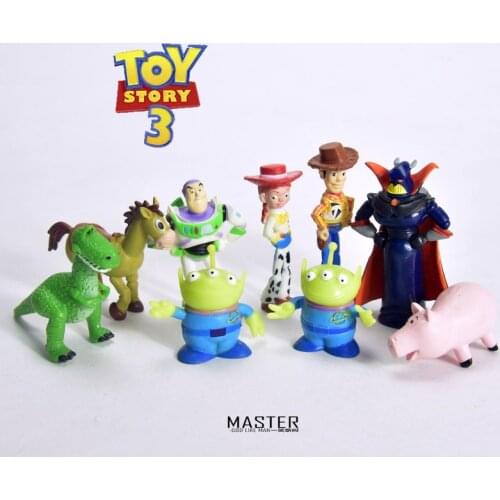 Disney Genuine Toy Story Kawaii Alien Jessie ZURG Hamm Woody Action Figures Model Gift Toys for Girls Boy