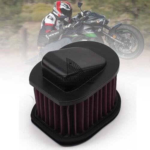 1pcs Motorcycle Flow Air Filter Element Cleaner Replacement For Kawasaki Z800 2013 2014 2015 High Quality