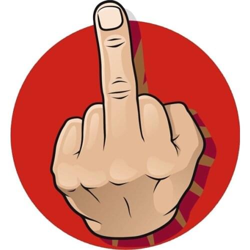 Hot Cover Scratches The Reflective Fingers of Decoration Bodywork Car Stickers Decals Sunscreen S KK14*14cm