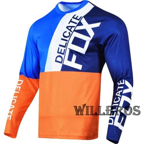 Delicate Fox 180 Lovl SE Jersey Mountain Bicycle Offroad Mens Racing Long Sleeve Summer T-shirt