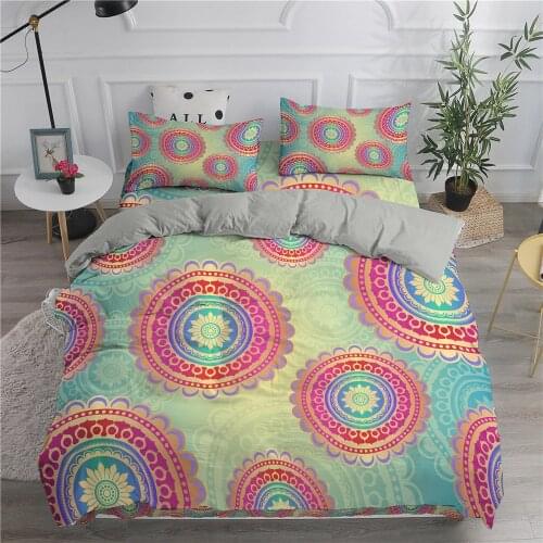 Mandala Bedding Set Twin Bohemian Duvet Cover Ethnic Queen King Size Comforter Quilt Cover Pillowcase Bedclothes Bed Cover Set