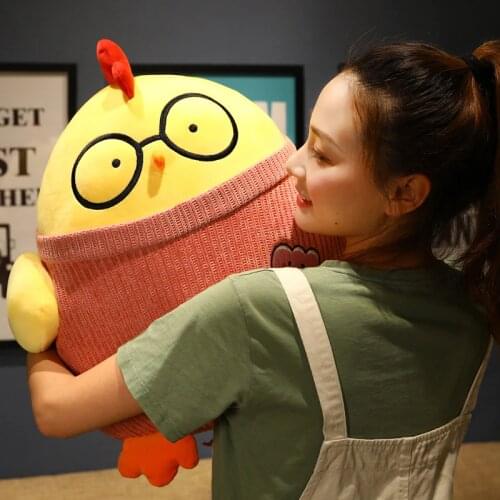 Creative Doctor Chickens Plush Toy Soft Stuffed Cartoon Animal Cock Doll Decoration Plush Pillow Cushion Girl Birthday Gifts
