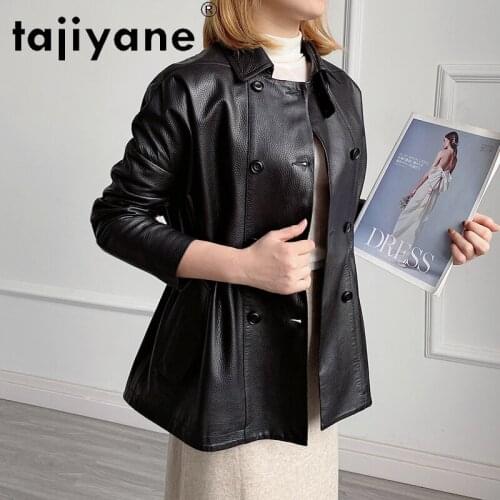 Coats Autumn Spring and Jackets Women Real Sheepskin Jacket Woman Genuine Leather Coat Female Clothes Femme Veste TN691