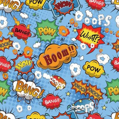 Laeacco Photo Backdrops Party Superhero Birthday Party Baby Cartoon Customized Pattern Photo Backgrounds Photocall Photo Studio