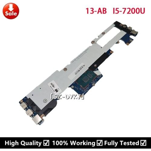 For HP ENVY 13-AB Laptop Motherboard 909251-501 909251-001 909251-601 913228-601 6050A2867801-MB-A01 with I5-7200U 4GB Mainboard