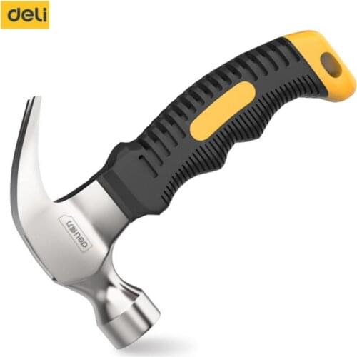 Deli Head Claw Hammer for Woodworking Electronic Tool Multifunction Non-slip Shockproof Steel Hammer Hardware Tools