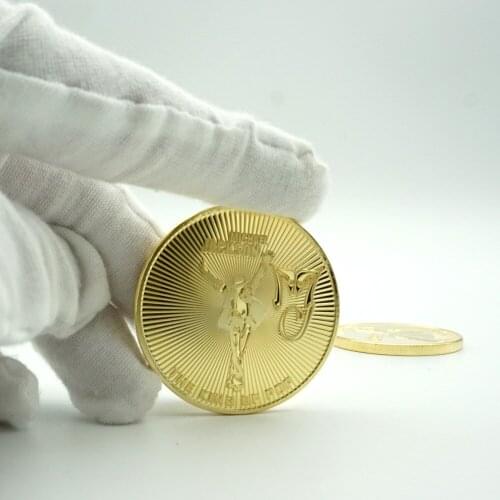 Young Michael Jackson Gold Plated Coins Metal Commemorative The King Of Pop Music Stars Anniversary Gift Pop Collectible Coins