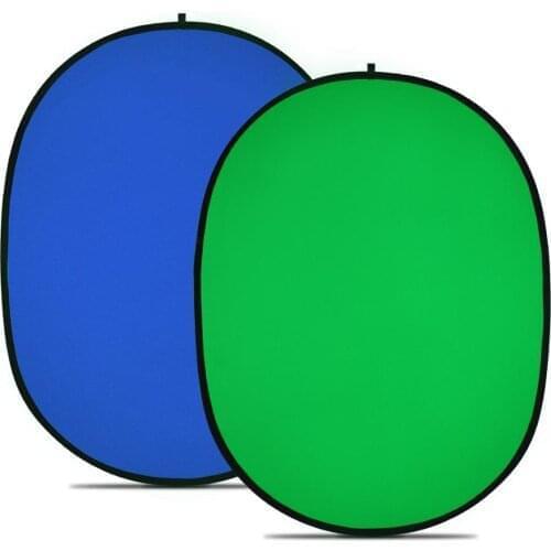 Neewer Chromakey Black Chromakey White Collapsible Backdrop Collapsible Reversible Background 5'x7' Chroma-Key Black/White