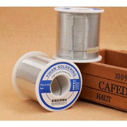 500g 0.6/0.8/1.0mm Solder Wire FLUX 2.0% Tin Lead Tin Wire Melt Rosin Core Solder Low Melting Soldering Wire Roll
