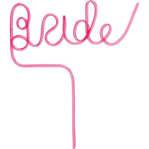 Bride to be letter Straws Reusable Plastic Straws For Wedding Decoration Event Party Drinking Straws Christmas Supplies
