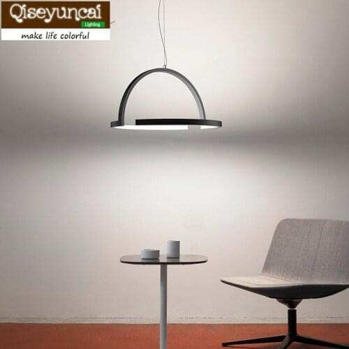 Qiseyuncai 2018 new Nordic creative art wrought iron restaurant chandelier modern minimalist personality bar lamps