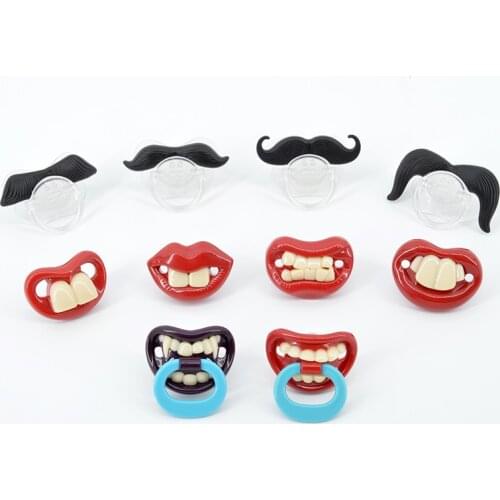 Silicone Funny Nipple Dummy Baby Soother Joke Prank Toddler Pacy Orthodontic Nipples Teether Baby Pacifier Christmas Gift