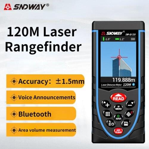 SNDWAY Smart Laser Rangefinder Laser Distance Meter Electronic Roulette Digital Ruler Trena Laser Tape Measure Range Finder