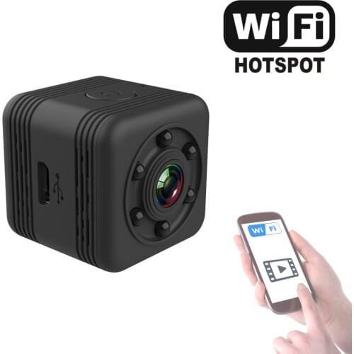 Mini WiFi Sport Camera Night Vision VGA 480p Wireless Video in Phone App, Camcorder