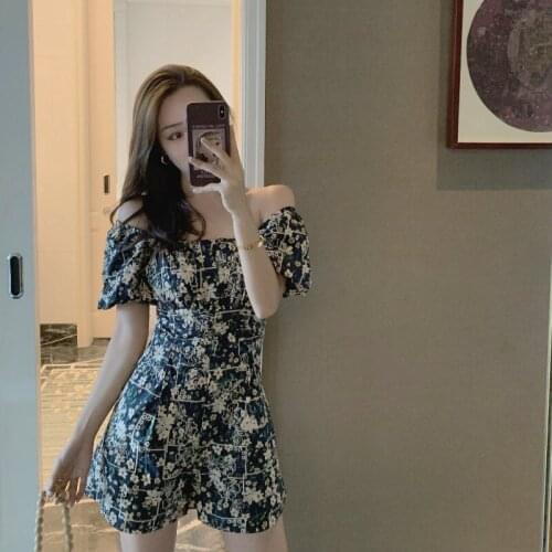 The seaside holiday jumpsuits 2021 new womens leisure tourism the tide beach wide-legged pants even dress shorts in the summer