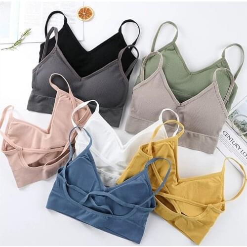 Women Sexy Crop Tops Tube Top Female Streetwear Sleeveless Camis Seamless Sports Lingerie Tee Bra Crop Top Bandeau Top Tank