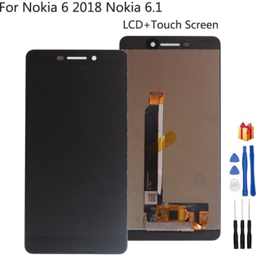 For Nokia 6 2018 Nokia 6.1LCD Display Touch Screen TA-1043 TA-1045 TA-1050 TA-1054 TA-1068 Glass Panel Digitizer Assembly LCD