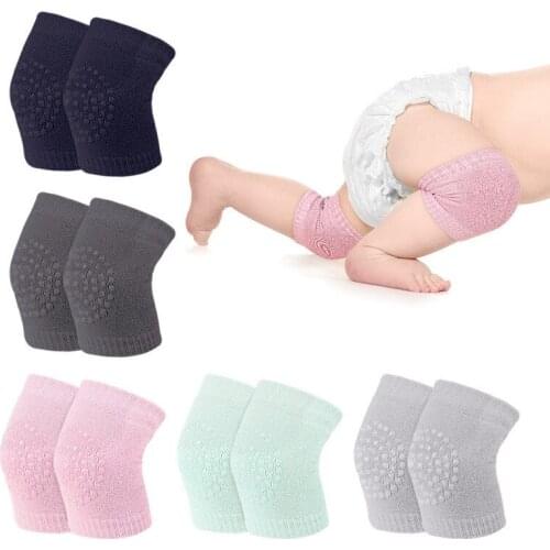 1 Pair Baby Leg Safety Warm Knee Pads Infant Cotton Knee Socks Unisex Anti-slip Elbow Cushion Crawling Protection Baby Products
